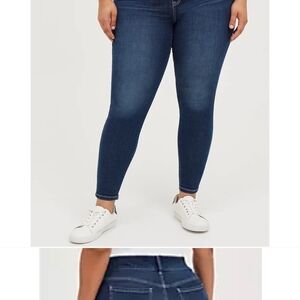 Torrid Dark Blue Skinny Jeans